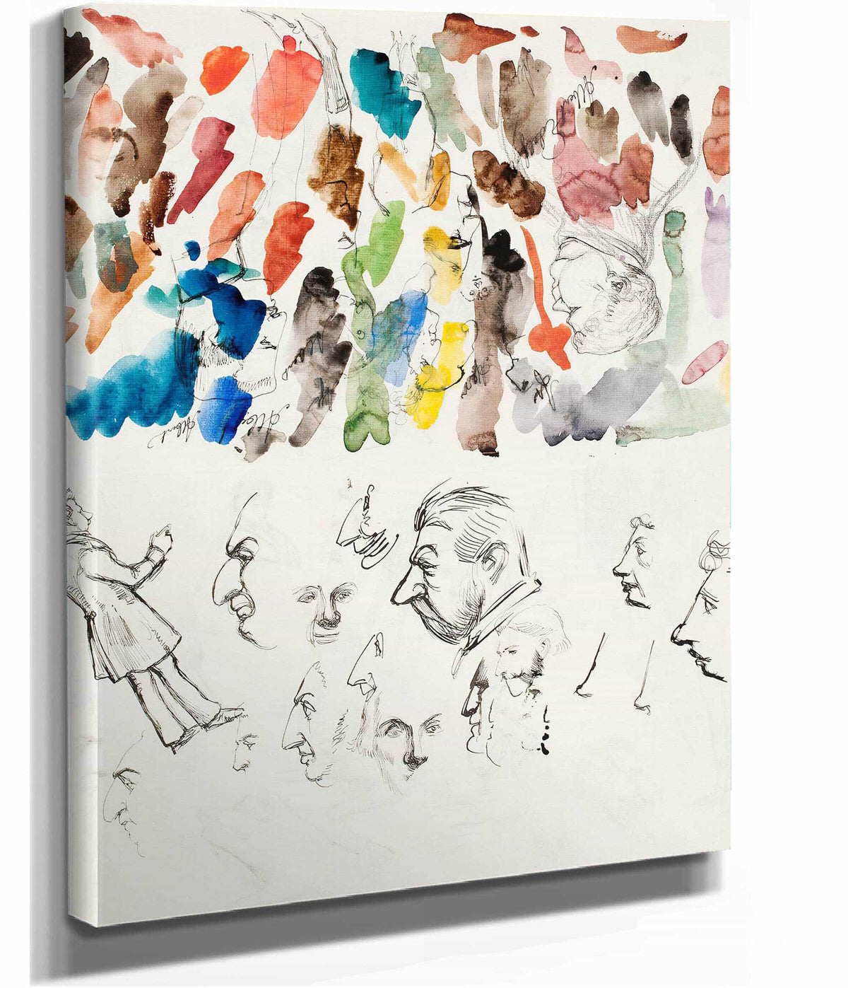 Caricatures by Albert Edelfelt