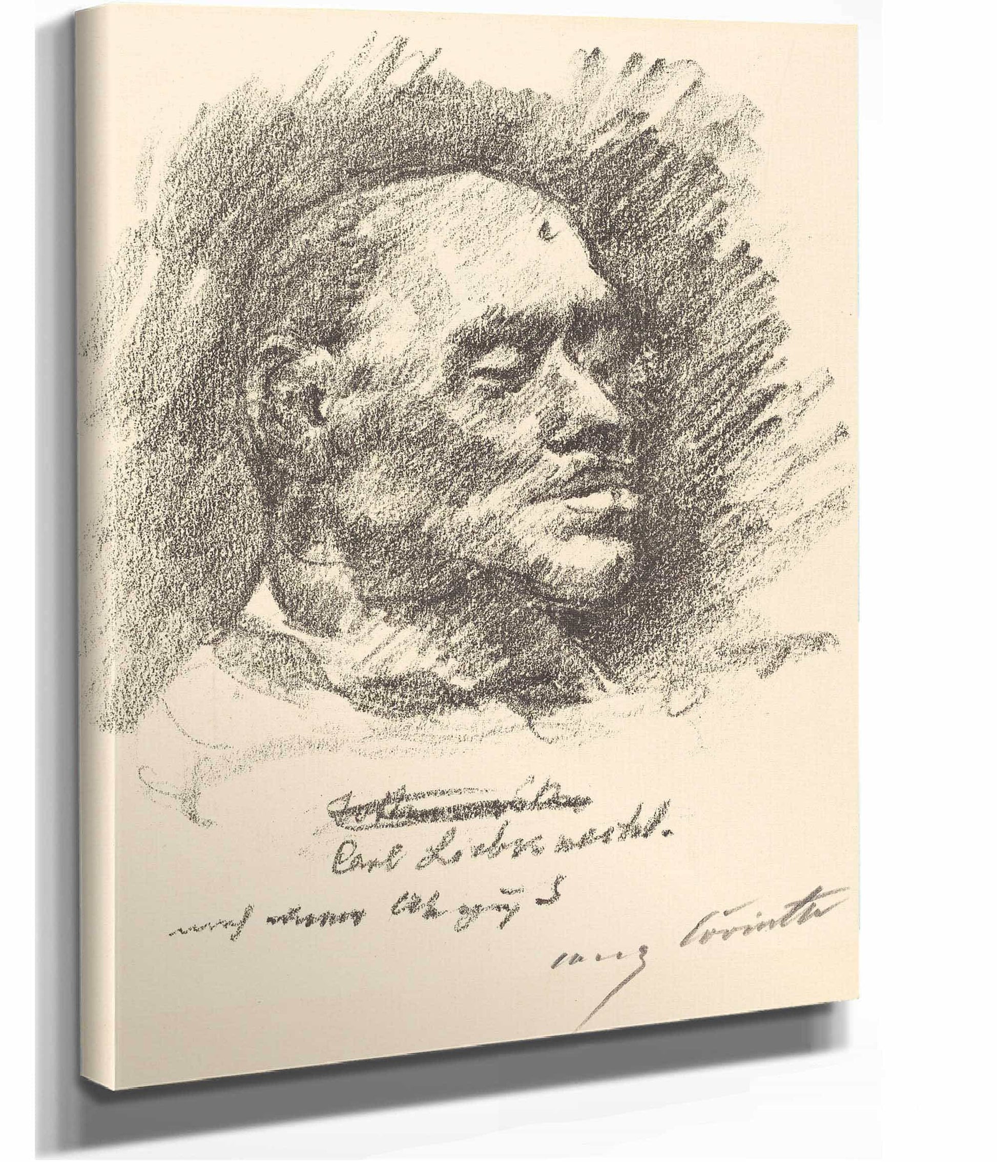 Carl Liebknecht Totenmaske Liebknechts by Lovis Corinth