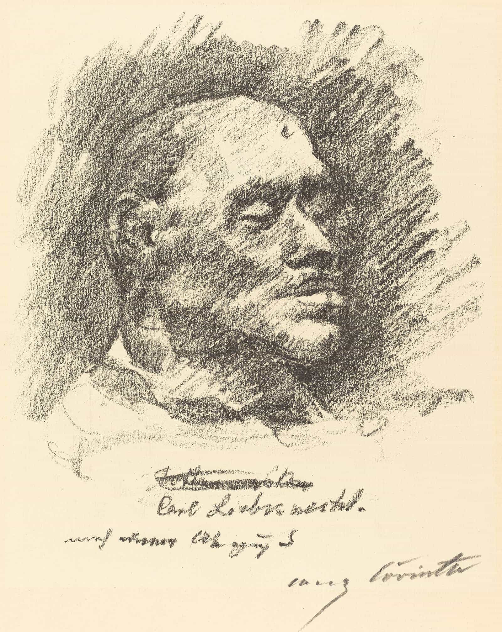 Carl Liebknecht Totenmaske Liebknechts by Lovis Corinth