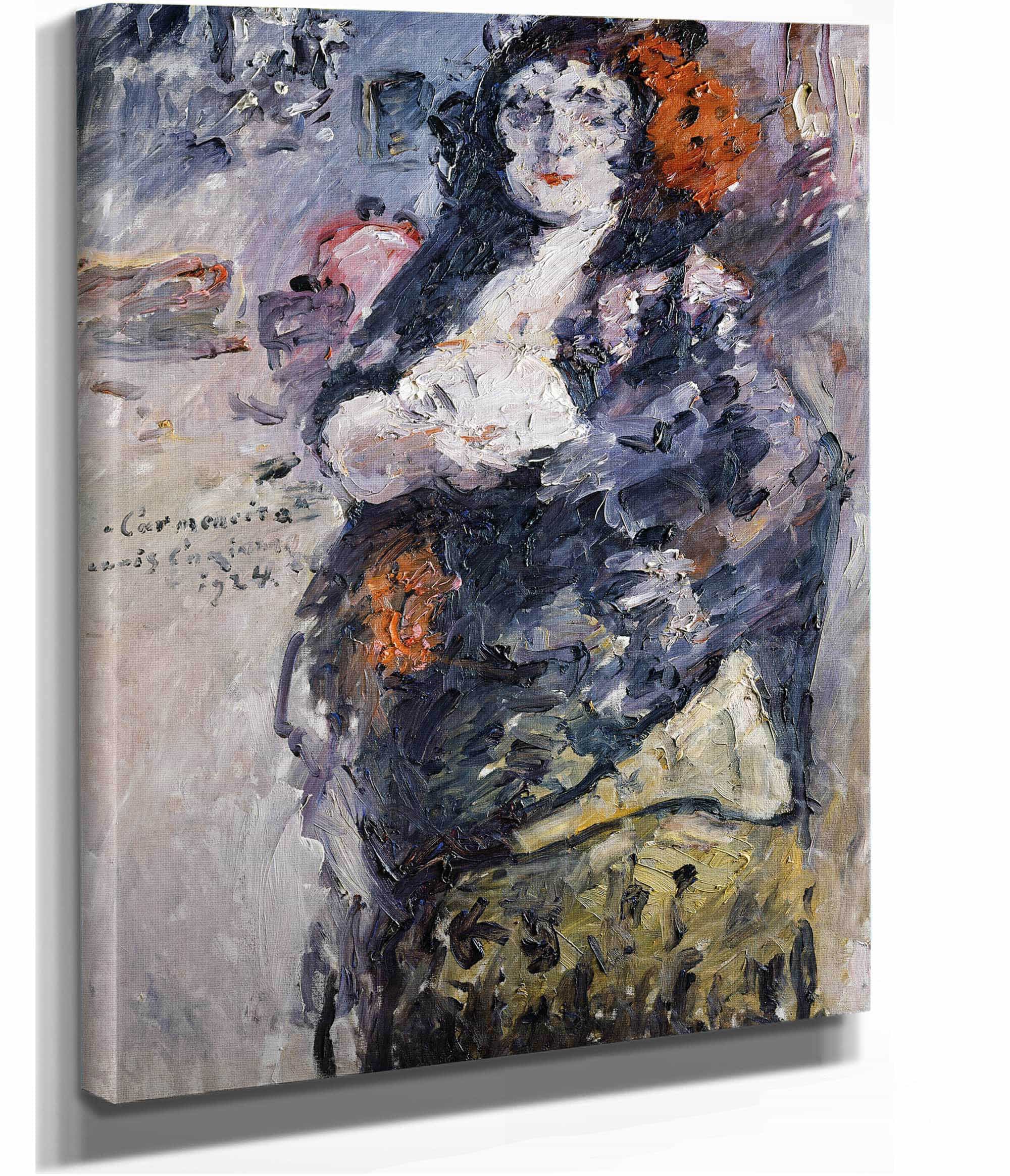 Carmencita Portrait Of Charlotte Berend Corinth In Spanish Dress by Lovis Corinth