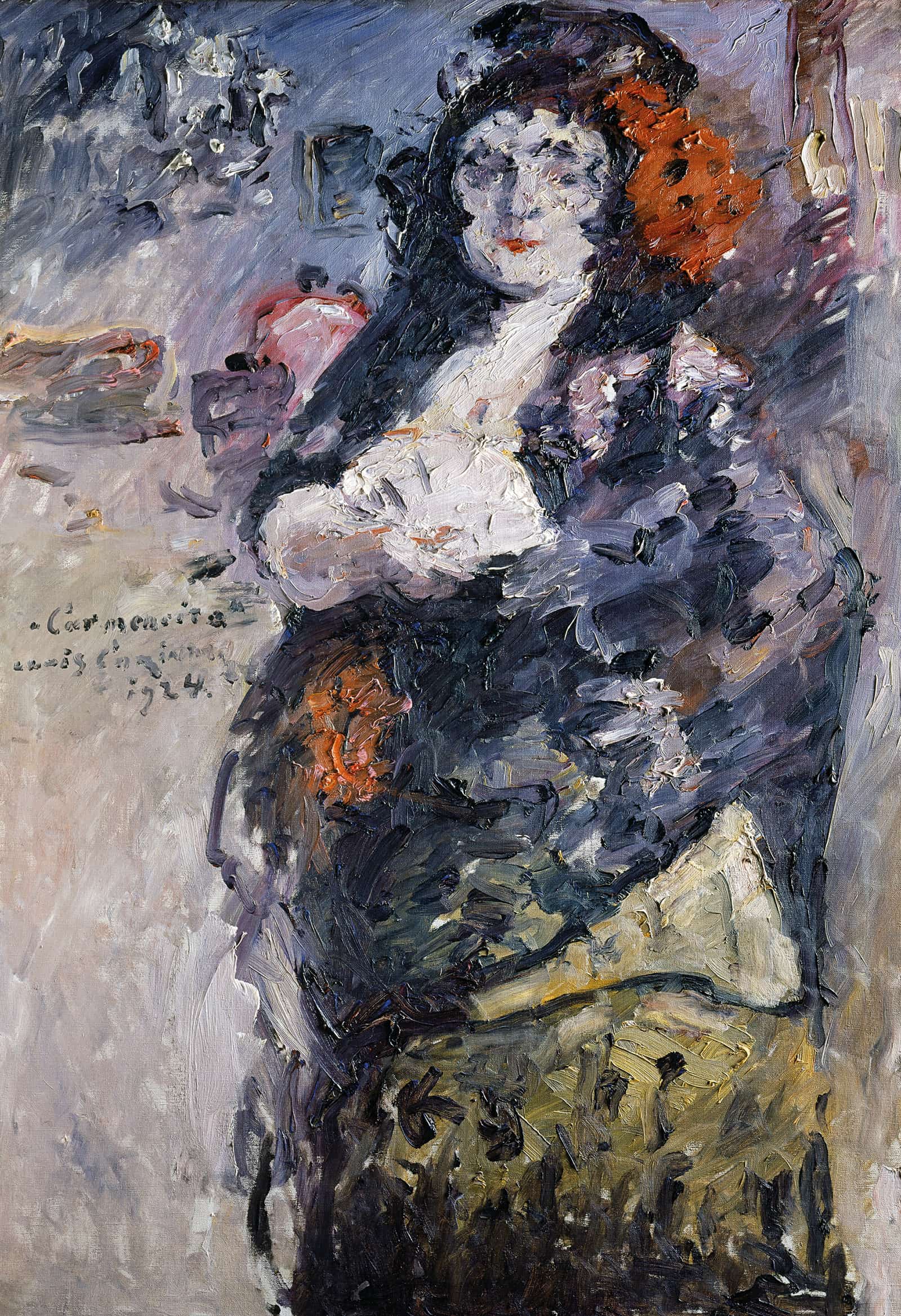 Carmencita Portrait Of Charlotte Berend Corinth In Spanish Dress by Lovis Corinth