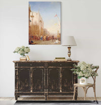 Carnaval A Venise Quai Des Esclavons by Felix Ziem