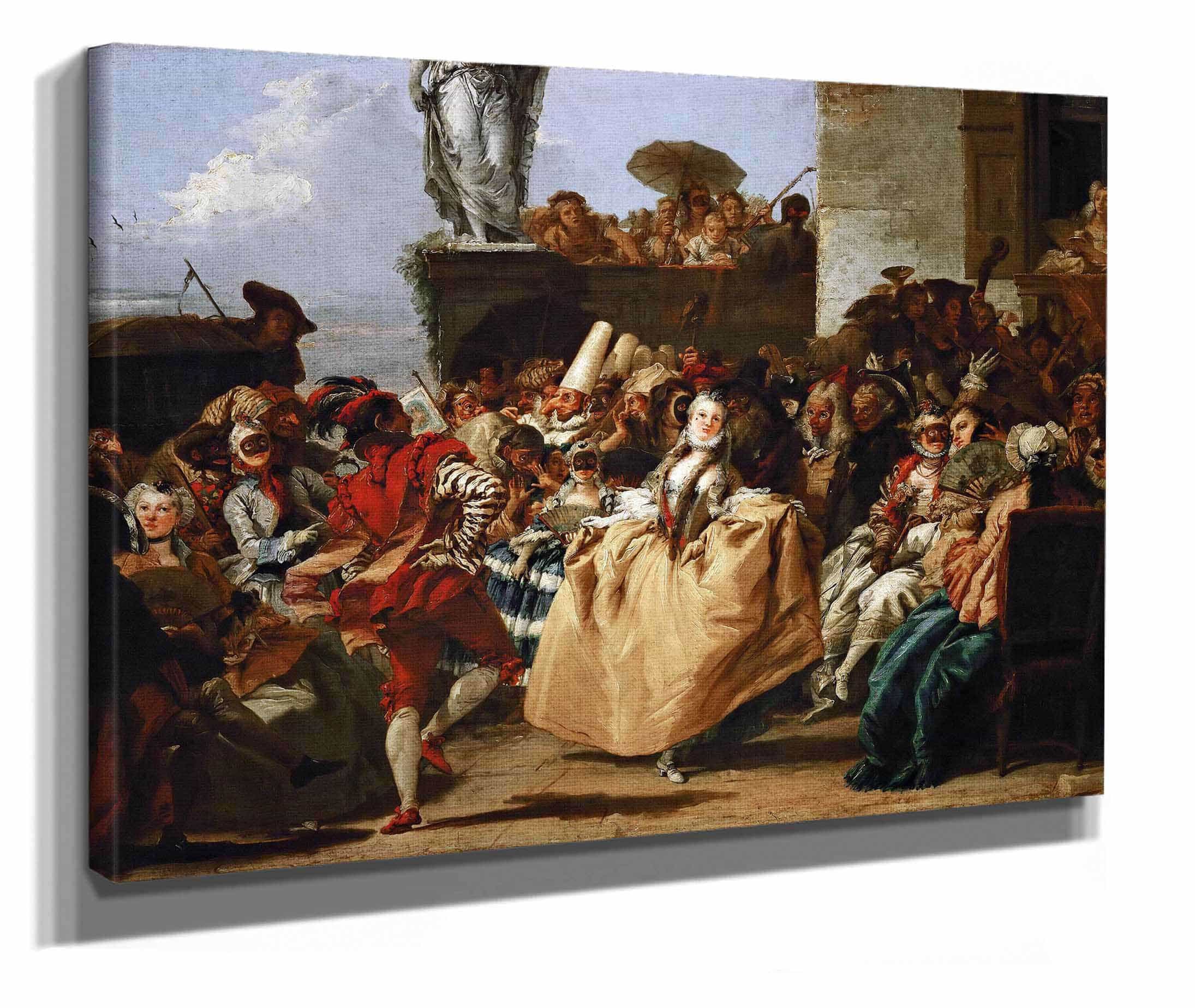 Carnival Scene Or The Minuet by Giovanni Domenico Tiepolo
