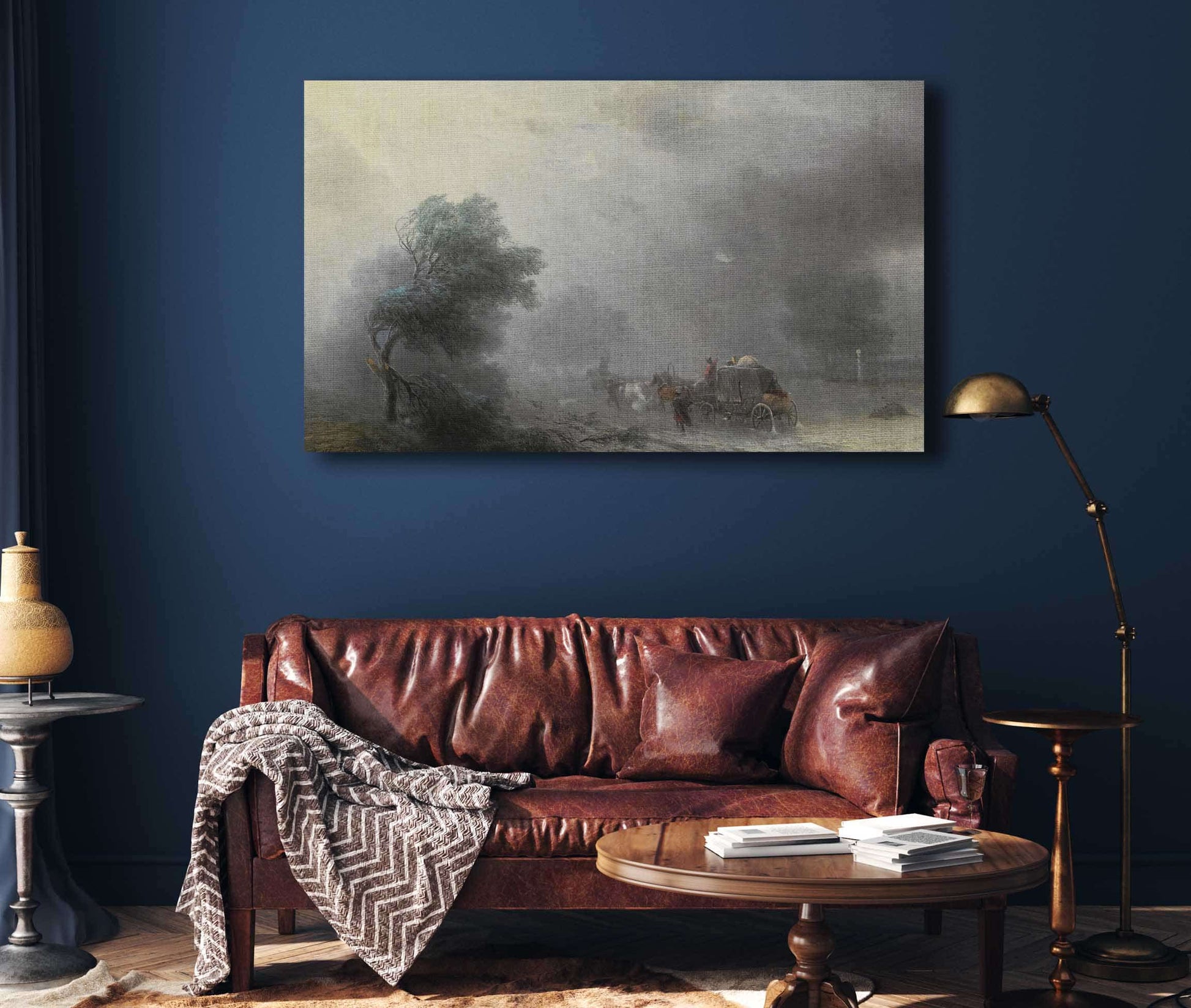 Carriage In A Storm by Ivan Konstantinovich Aivazovsky