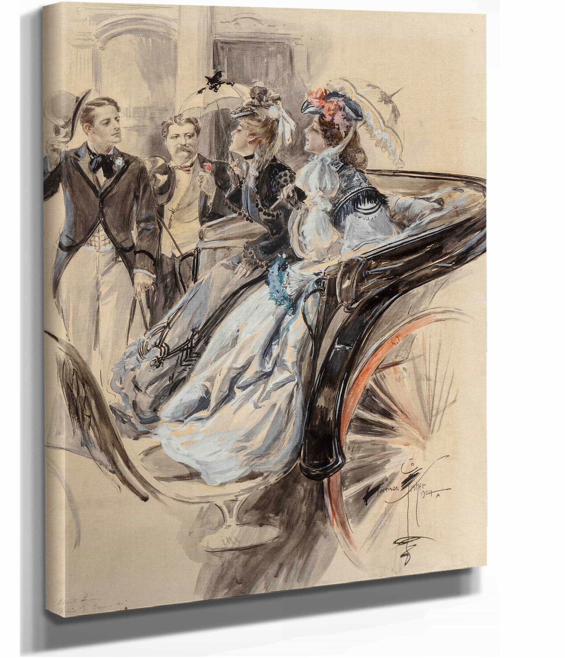 Carriage Ride by Harrison Fisher