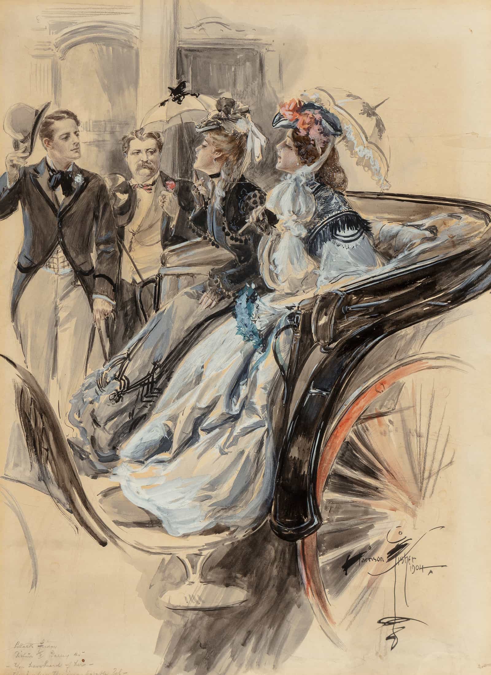 Carriage Ride by Harrison Fisher
