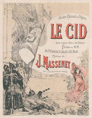 Cartel De La Opera De Massenet El Cid by Georges Jules Victor Clairin