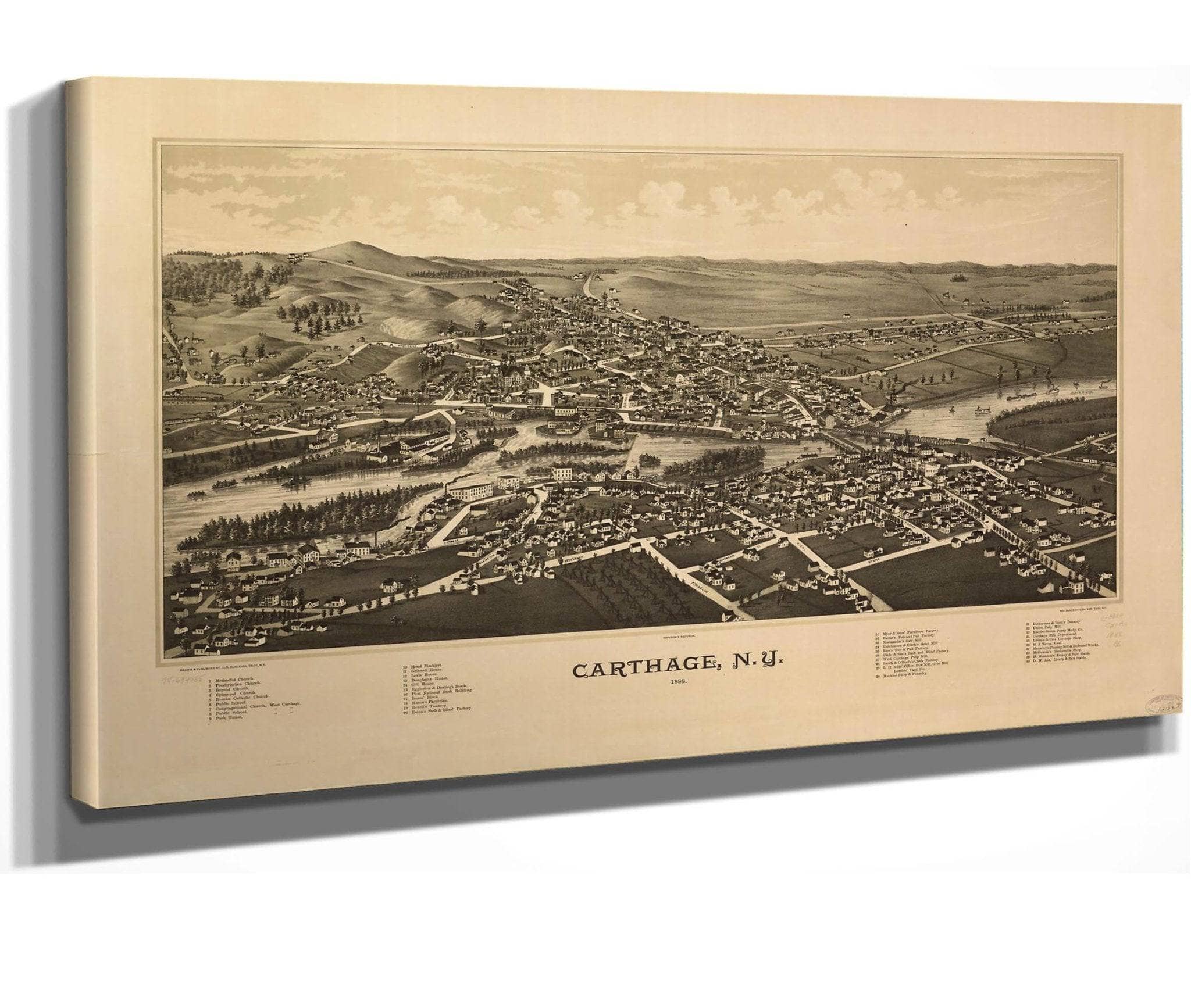 Carthage Ny 1888  State Of New York