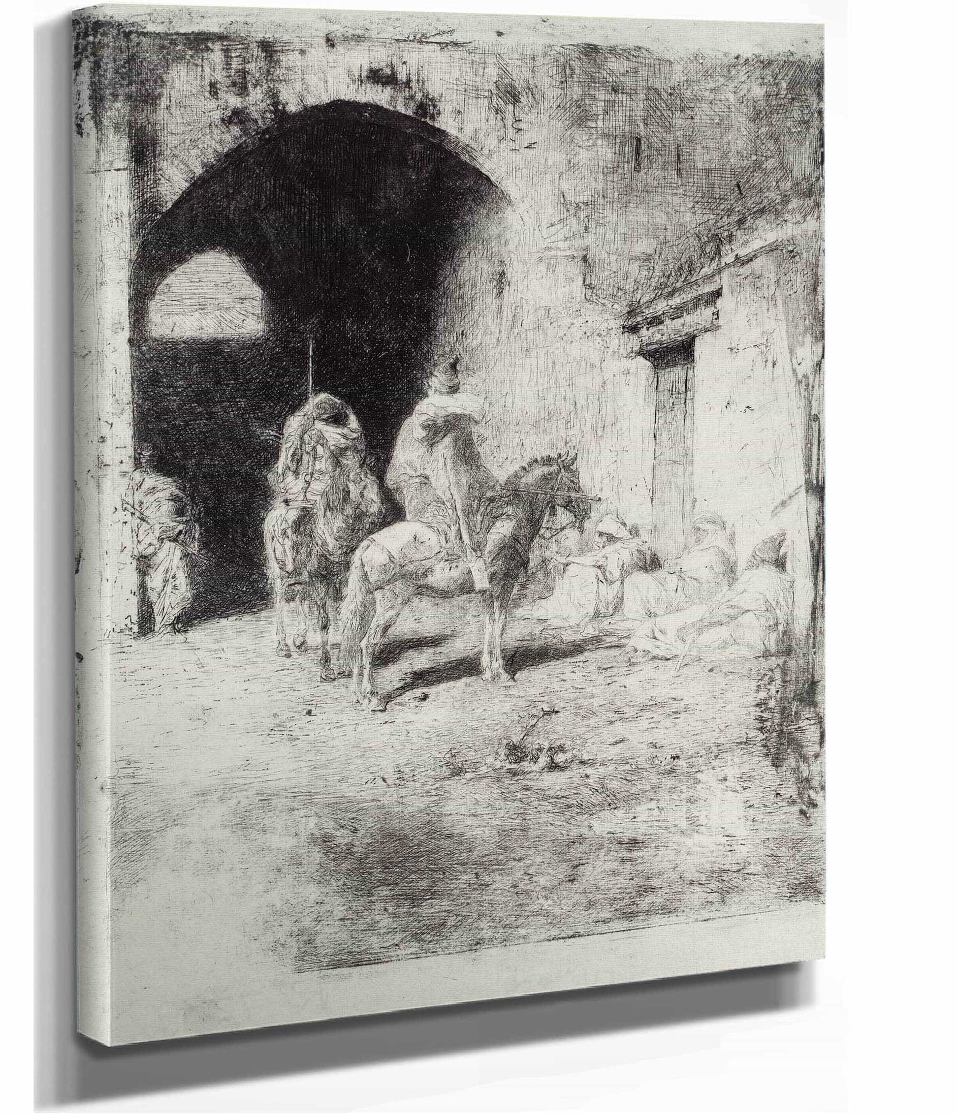 Casbah Guard In Tetouan by Mariano Fortuny Marsal