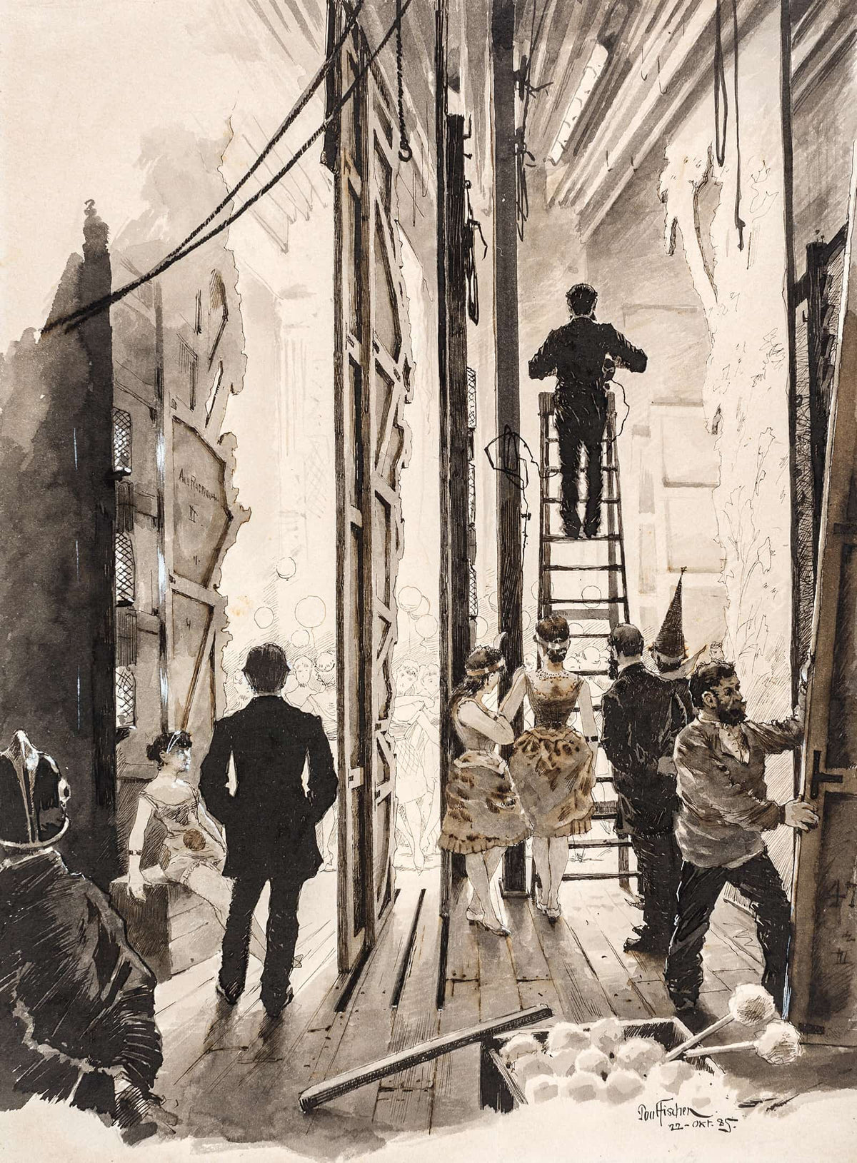 Casinos Kulisser by Paul Fischer