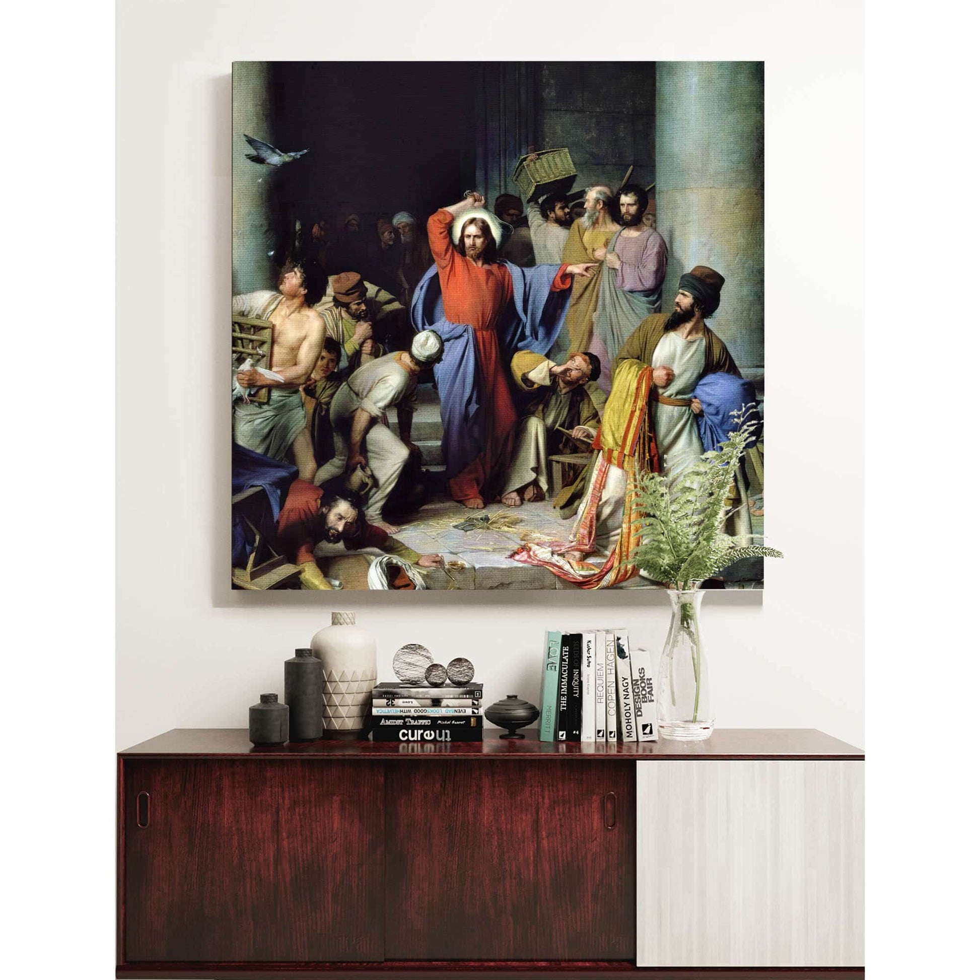 Casting Out The Money Changers by Carl Bloch