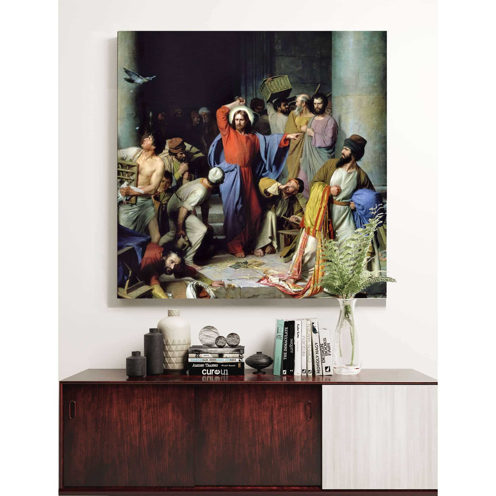 Casting Out The Money Changers by Carl Bloch