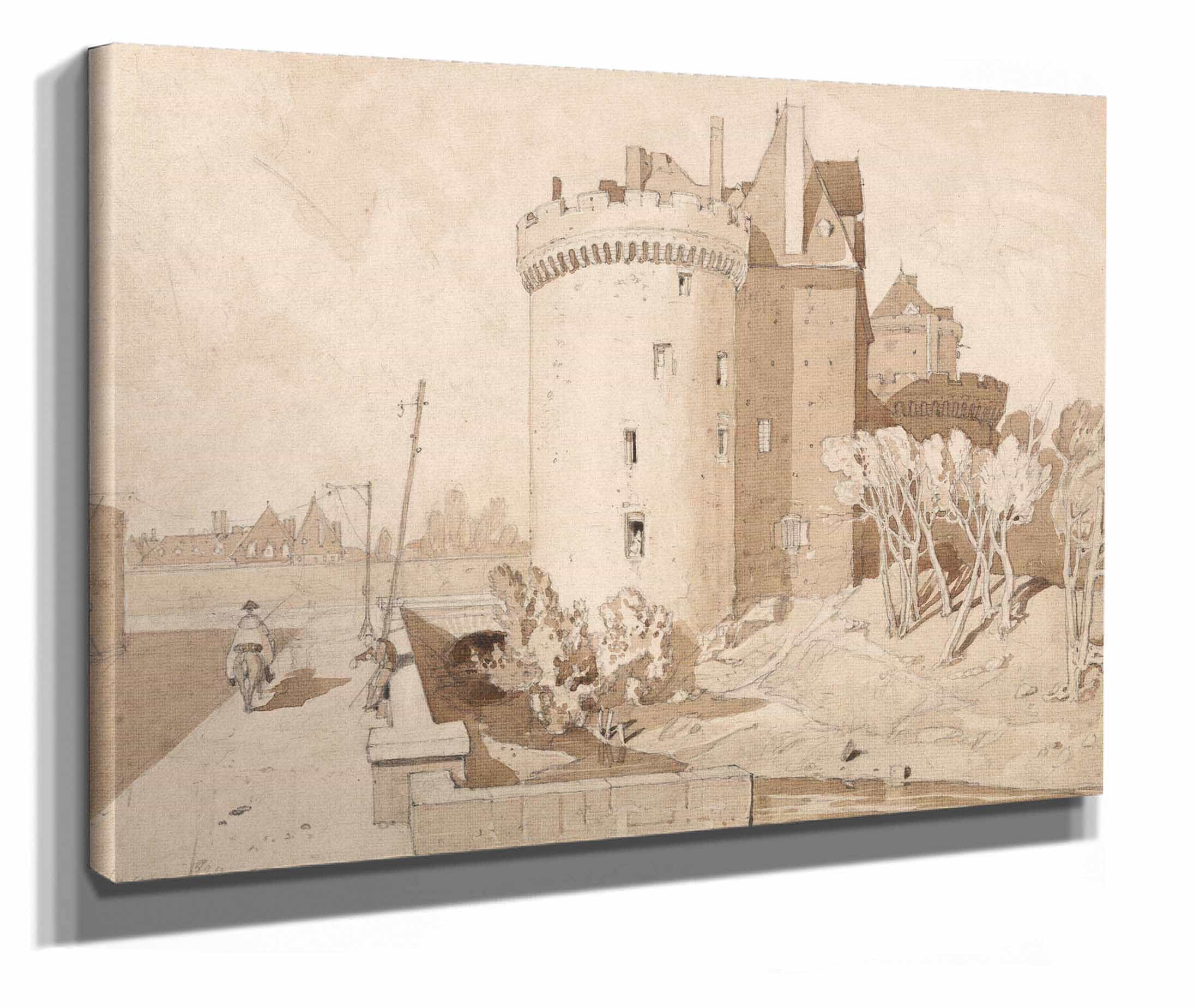 Castle At Alencon by John Sell Cotman