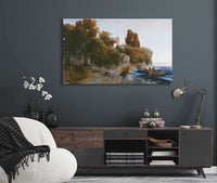 Castle By The Sea & Murder In The Castle Garden by Arnold Bocklin