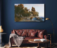 Castle By The Sea & Murder In The Castle Garden by Arnold Bocklin