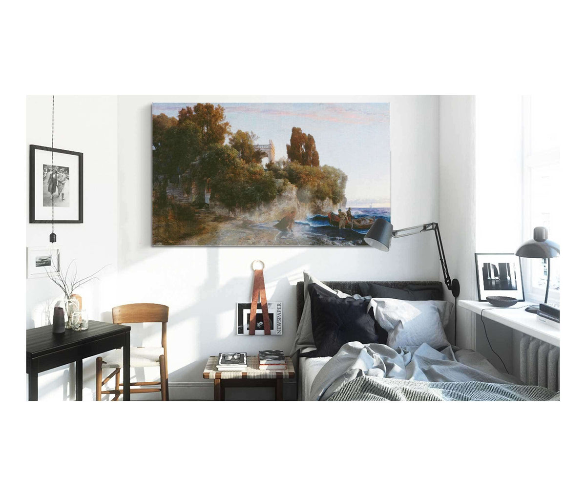 Castle By The Sea & Murder In The Castle Garden by Arnold Bocklin