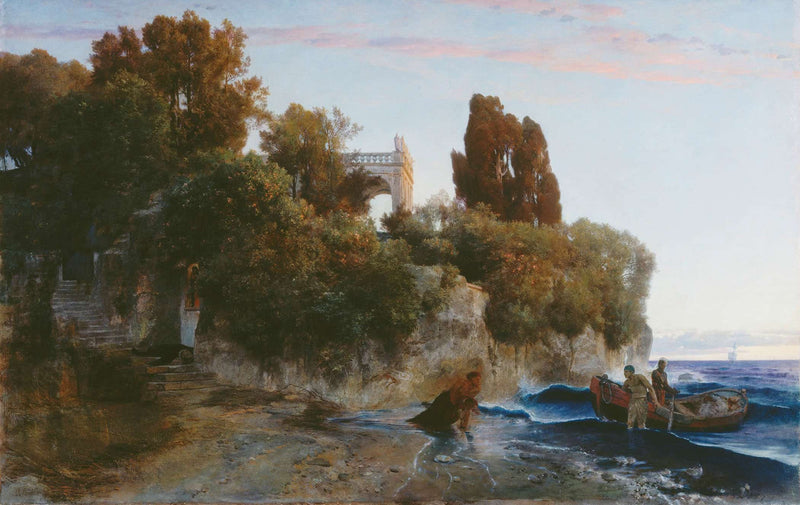 Castle By The Sea & Murder In The Castle Garden by Arnold Bocklin
