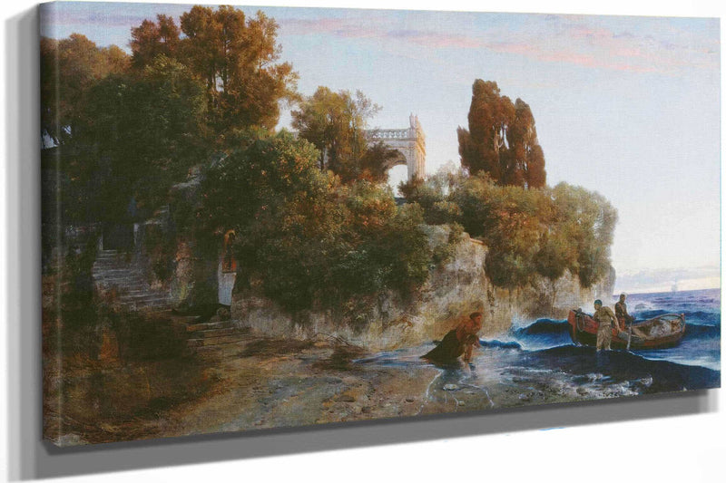Castle By The Sea & Murder In The Castle Garden by Arnold Bocklin