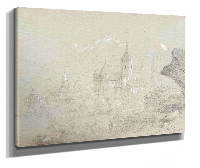 Castle Of Spiez Lake Thun by Thomas Cole
