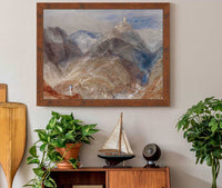 Castle On Height Near Geneva by Joseph Mallord William Turner