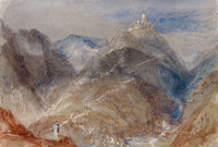 Castle On Height Near Geneva by Joseph Mallord William Turner