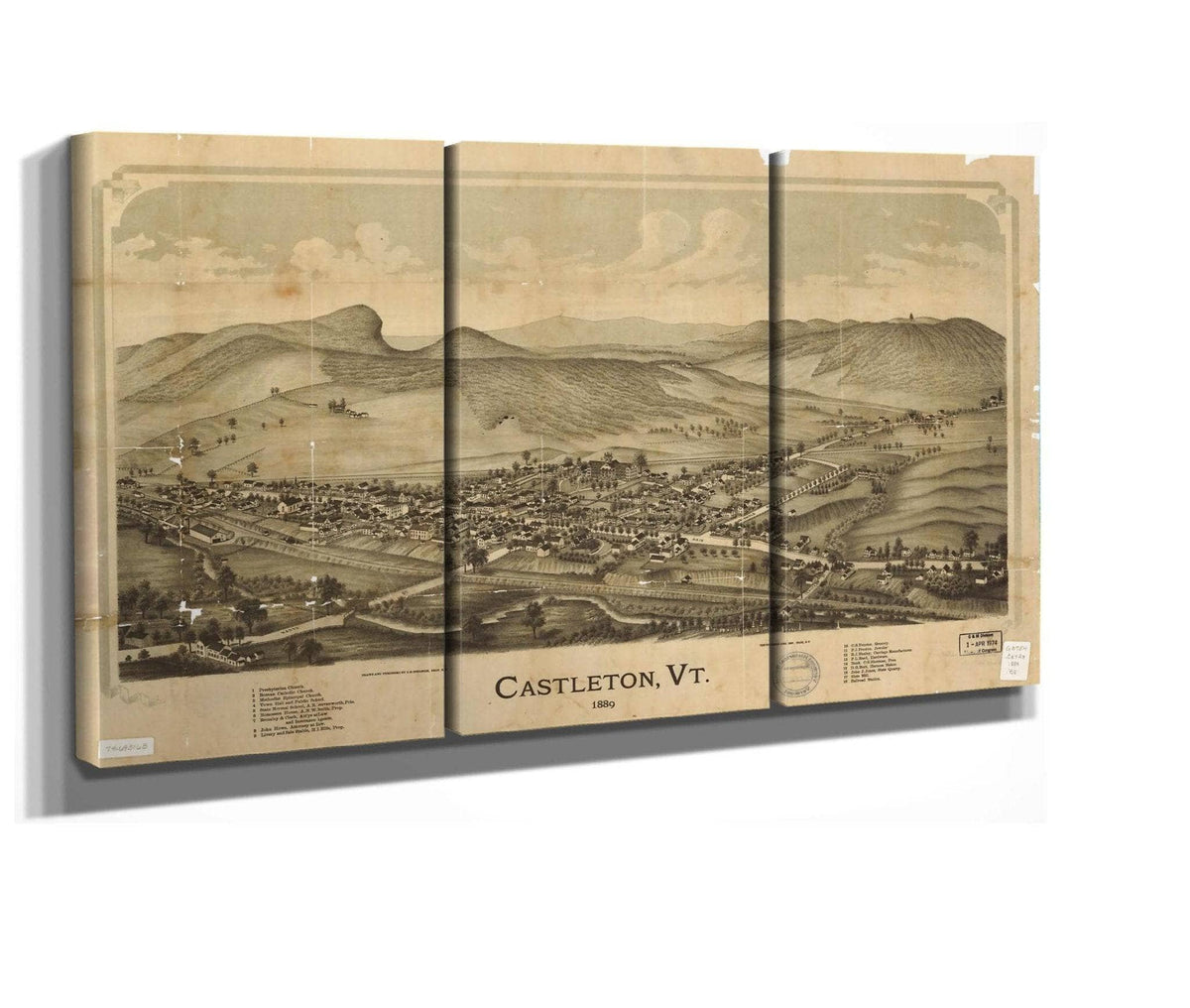 Castleton Vt 1889  State Of Vermont