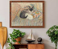 Cat And Her Kitten by Theophile Alexandre Steinlen