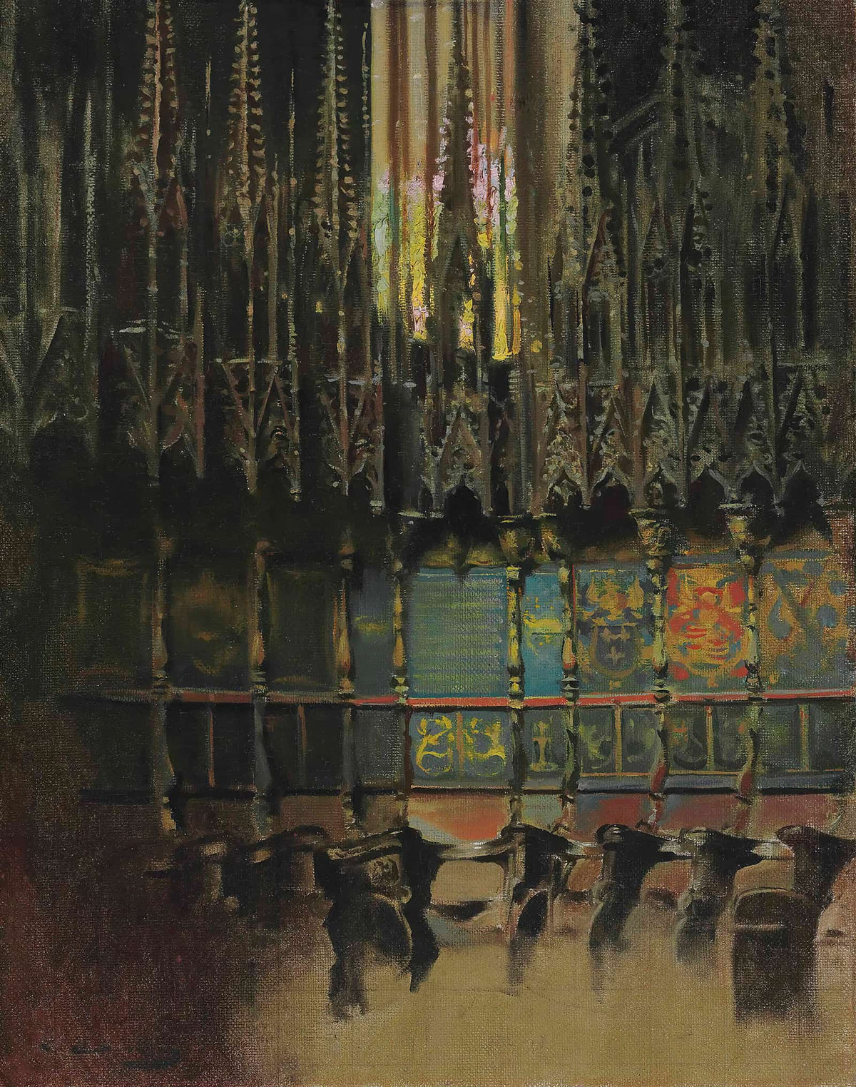 Cathedral Interior by Ramon Casas