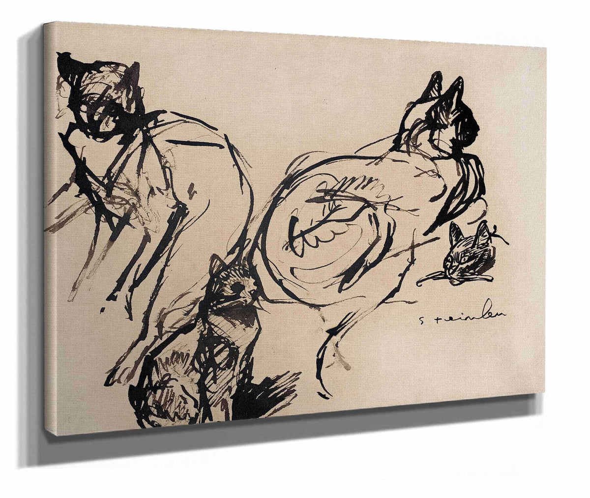 Cats Th Th Century by Theophile Alexandre Steinlen