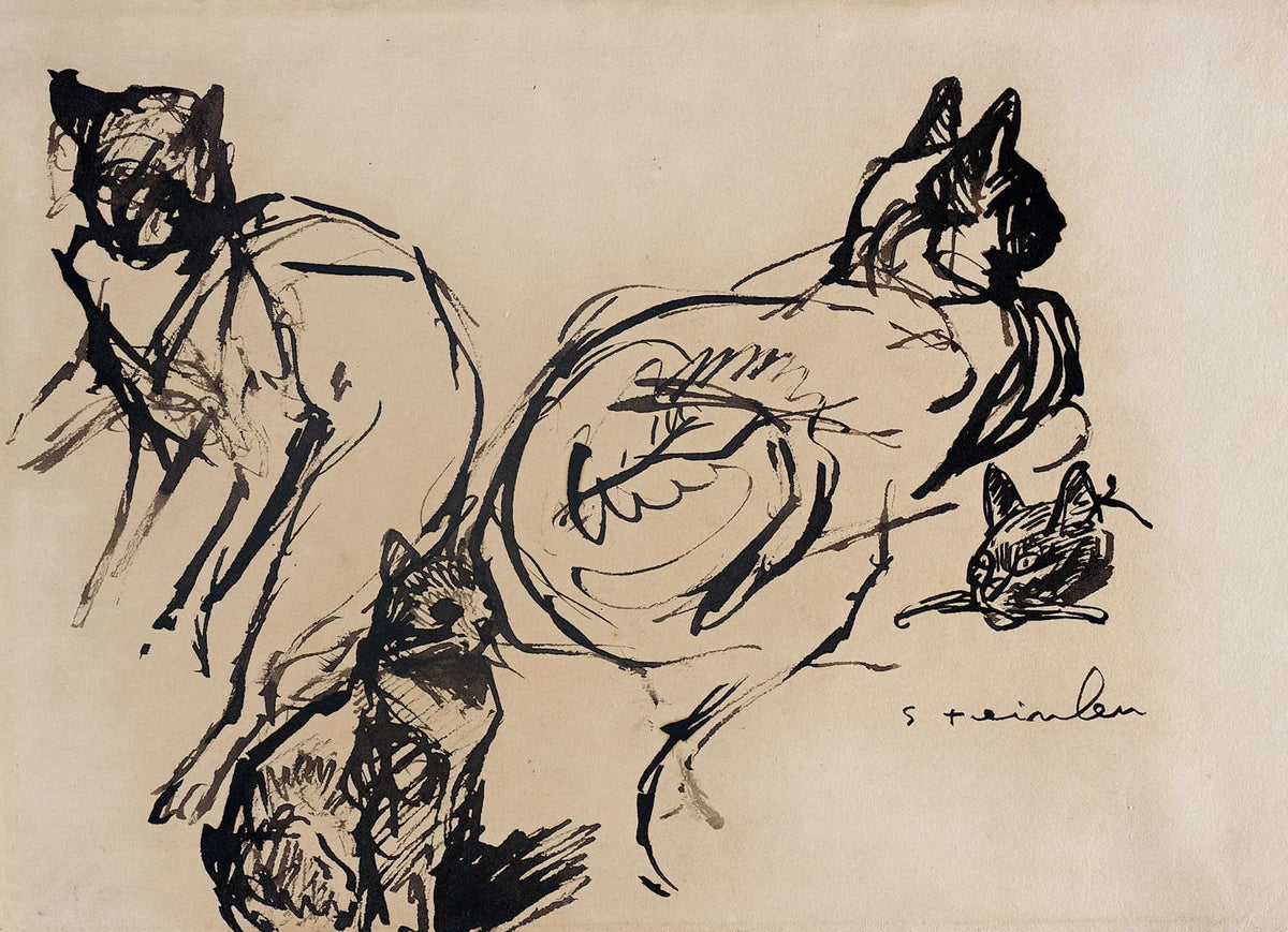 Cats Th Th Century by Theophile Alexandre Steinlen