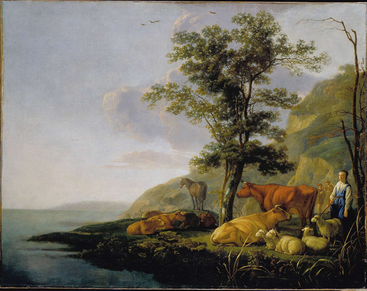 Cattle Near A River by Aelbert Cuyp