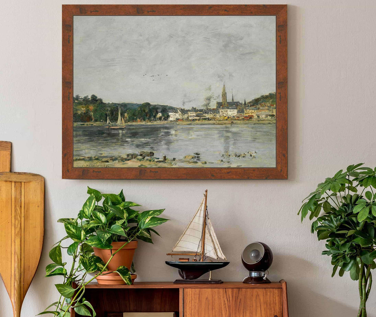 Caudebec En Caux Le Quai De La Seine by Eugene Boudin