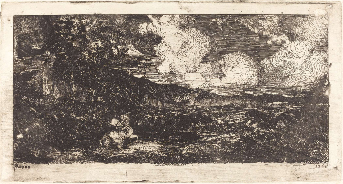 Cavalier Galopant Galloping Horseman by Odilon Redon