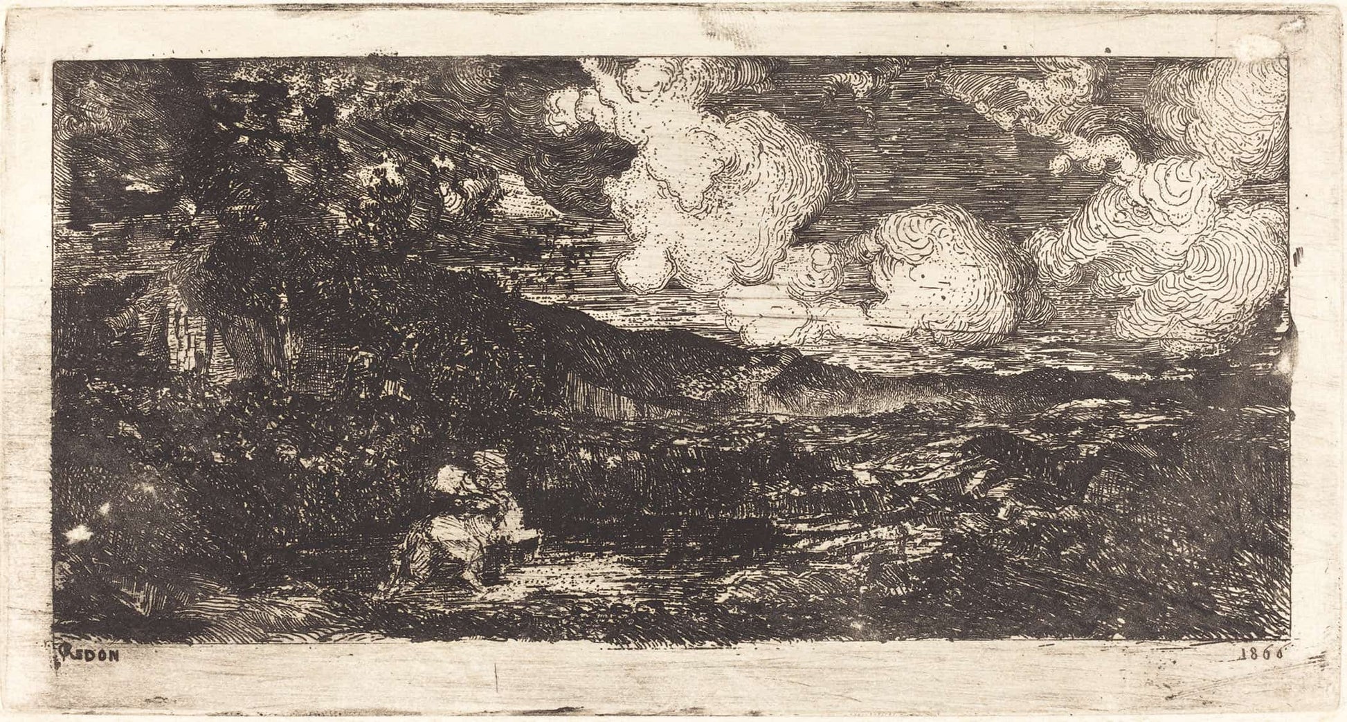 Cavalier Galopant Galloping Horseman by Odilon Redon