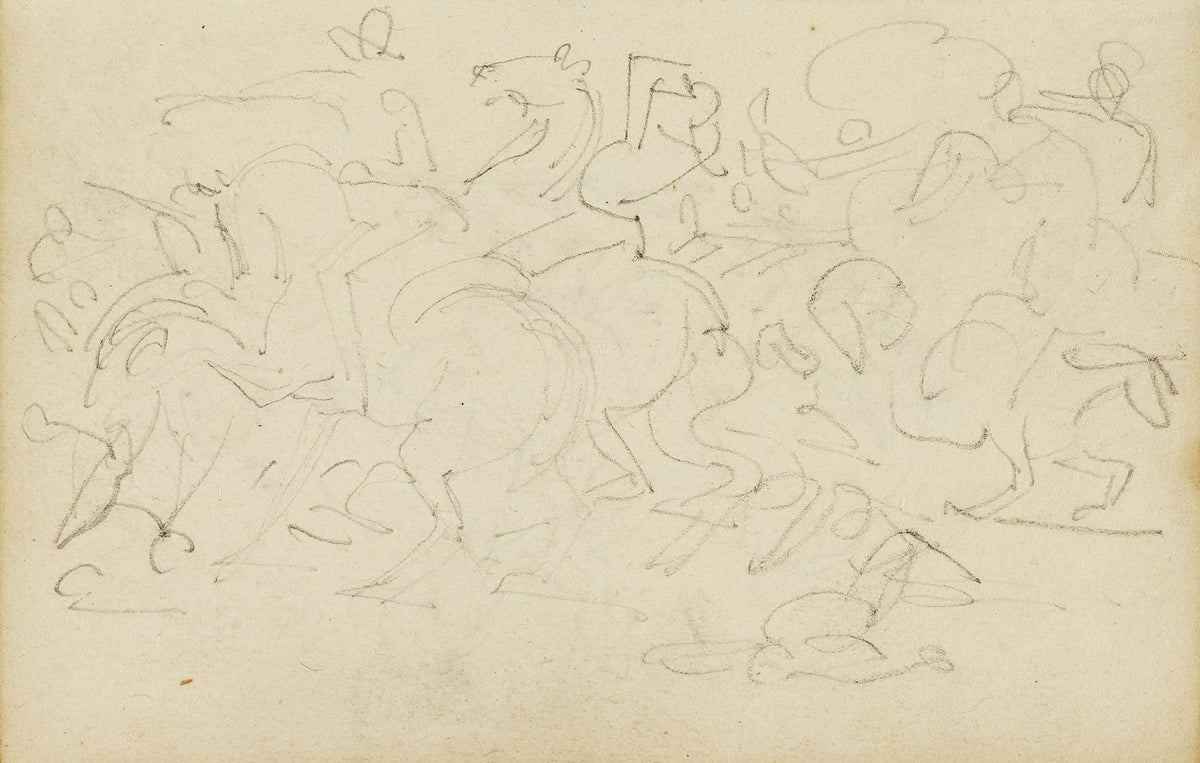 Cavalry Skirmish  by Theodore Gericault