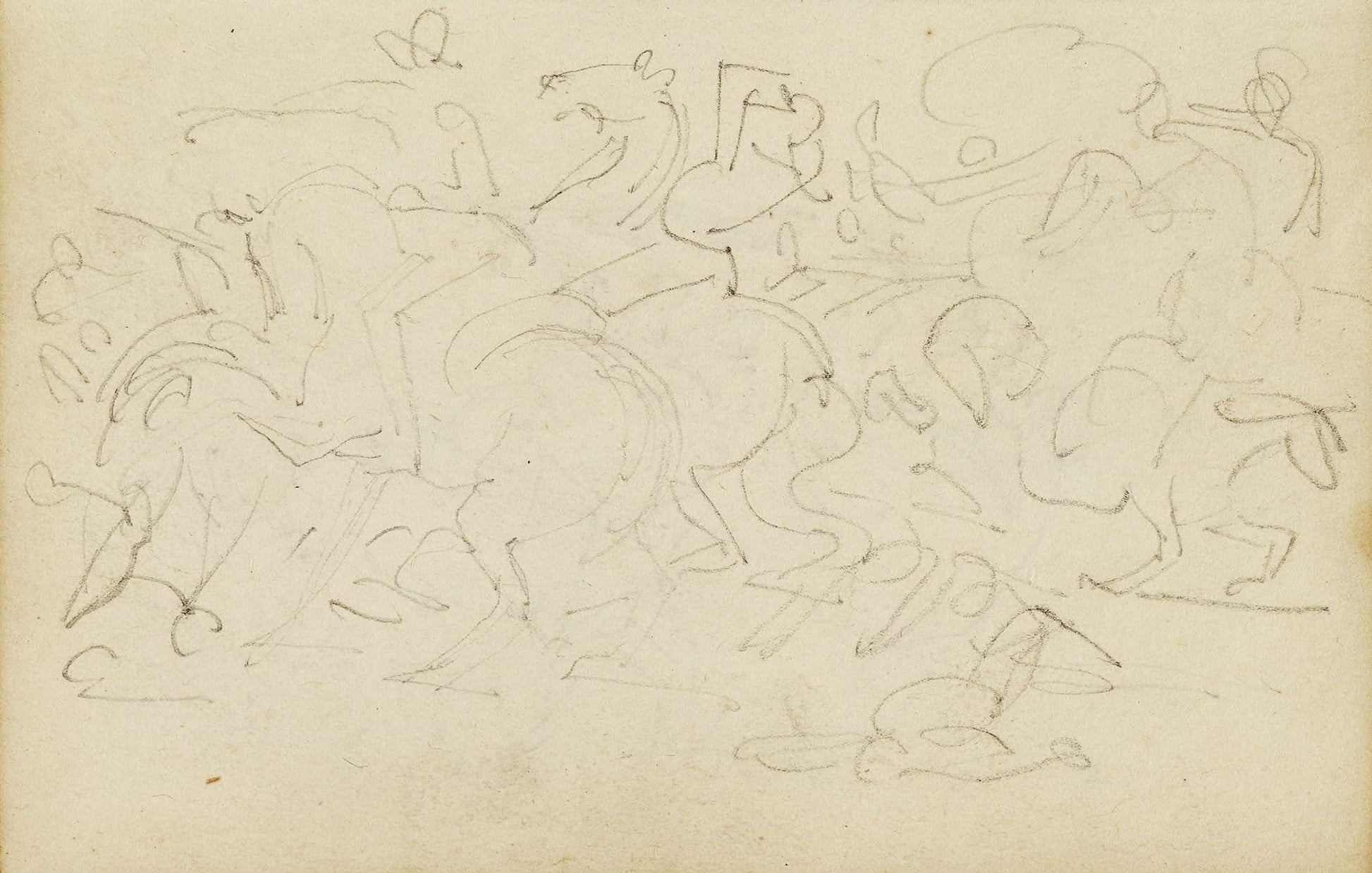 Cavalry Skirmish  by Theodore Gericault
