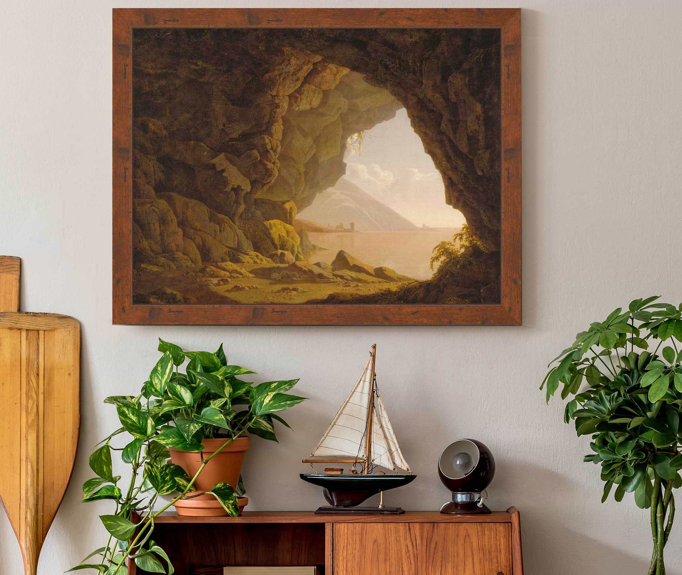 Cavern Near Naples by Joseph Wright Of Derby