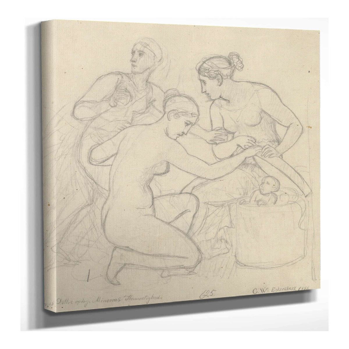 Cecrops Dotre Afslorer Minervas Hemmeligheder by Christoffer Wilhelm Eckersberg