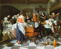 Celebrating The Birth by Jan Steen