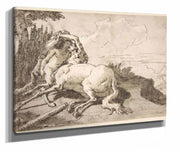 Centaur Embracing A Satyress  by Giovanni Domenico Tiepolo