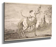 Centaur Holding Up A Quiver  by Giovanni Domenico Tiepolo