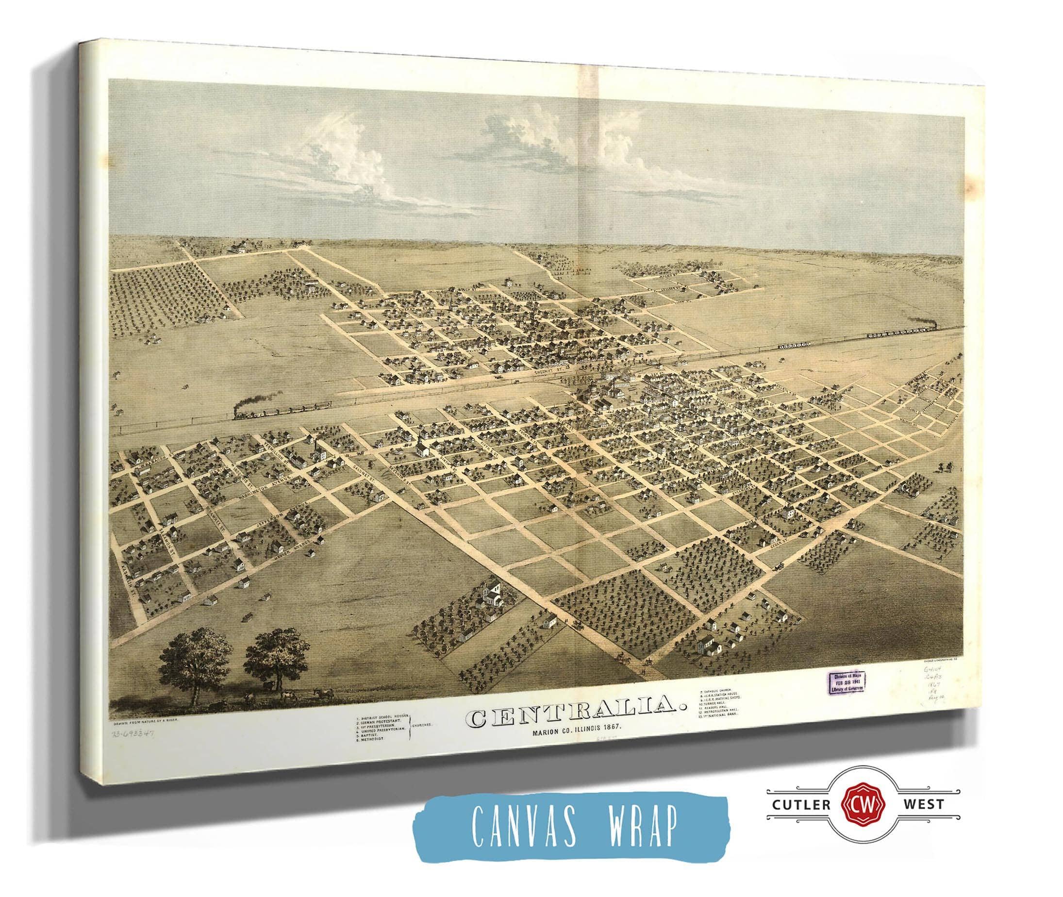 Centralia Marion Co Illinois 1867 State of Illinois