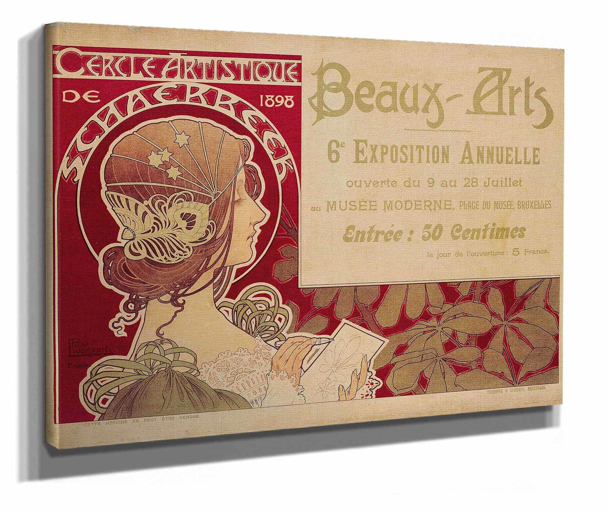 Cercle Artistique De Schaerbeek by Henri Privat Livemont