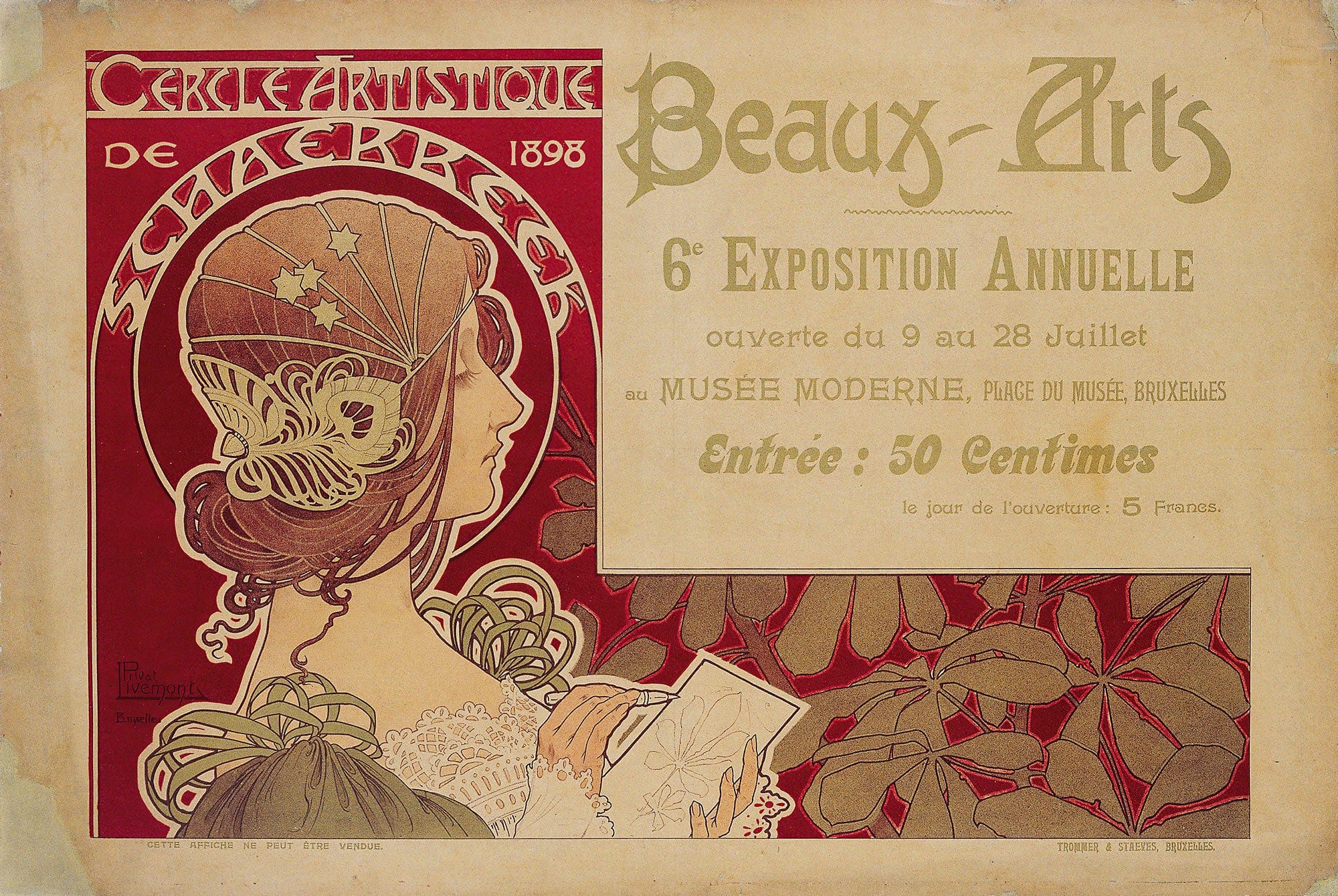 Cercle Artistique De Schaerbeek by Henri Privat Livemont