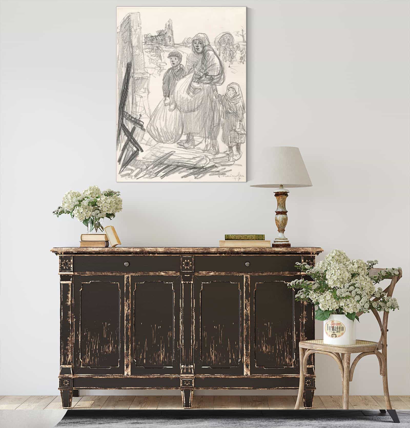 Cest Ici Chez Nous by Theophile Alexandre Steinlen