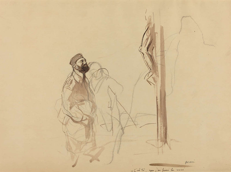 Cest La Que Jai Fini Le Cure by Jean Louis Forain