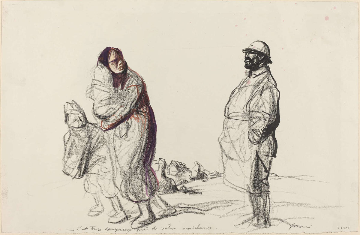Cest Trop Dangereux Pres De Votre Ambulance by Jean Louis Forain