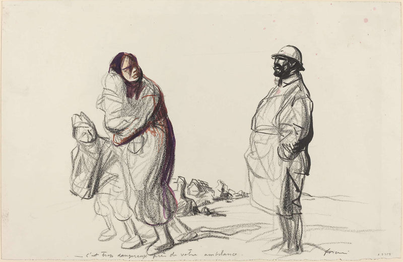 Cest Trop Dangereux Pres De Votre Ambulance by Jean Louis Forain