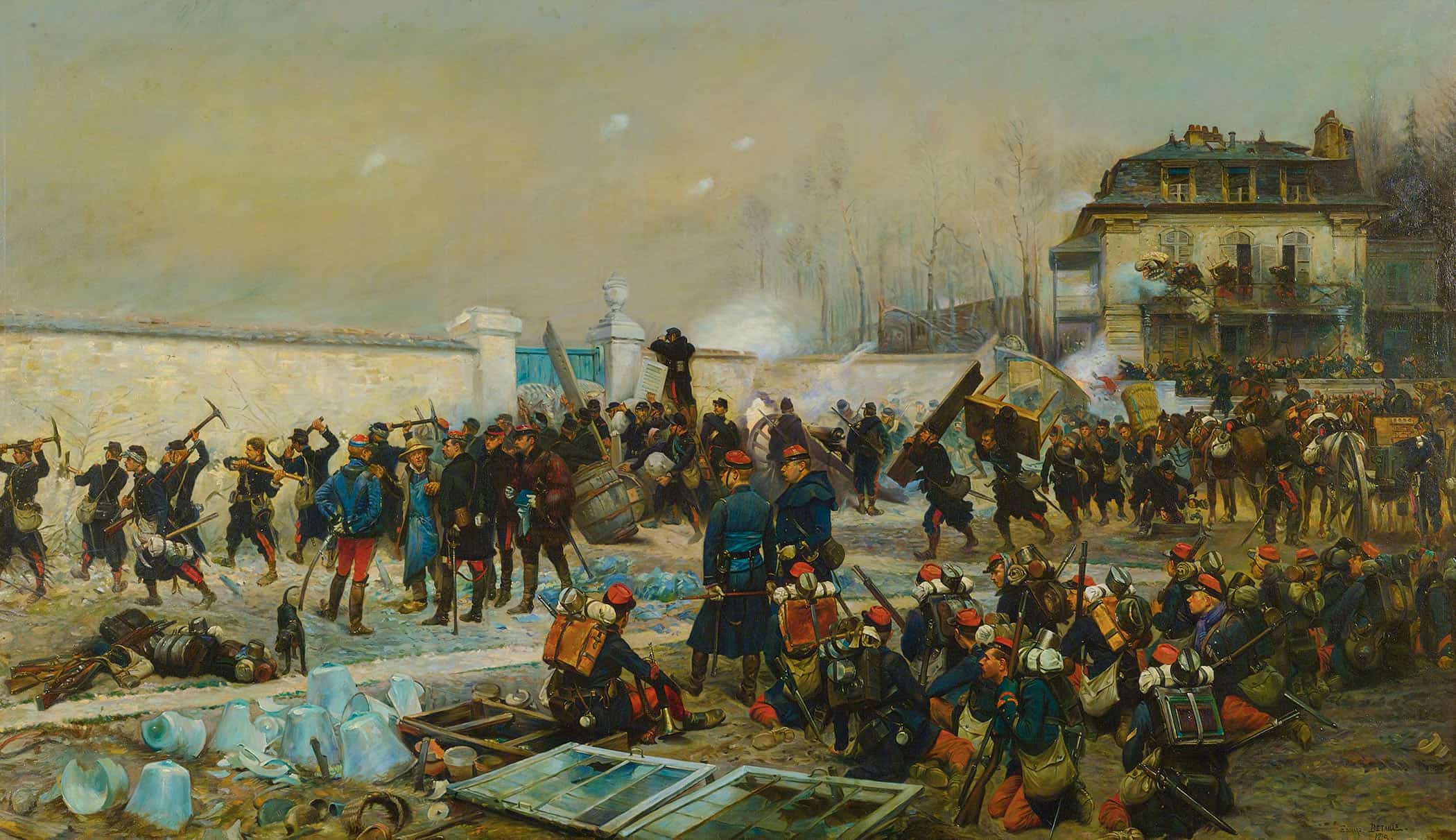 Champigny Decembre by Jean Baptiste Edouard Detaille