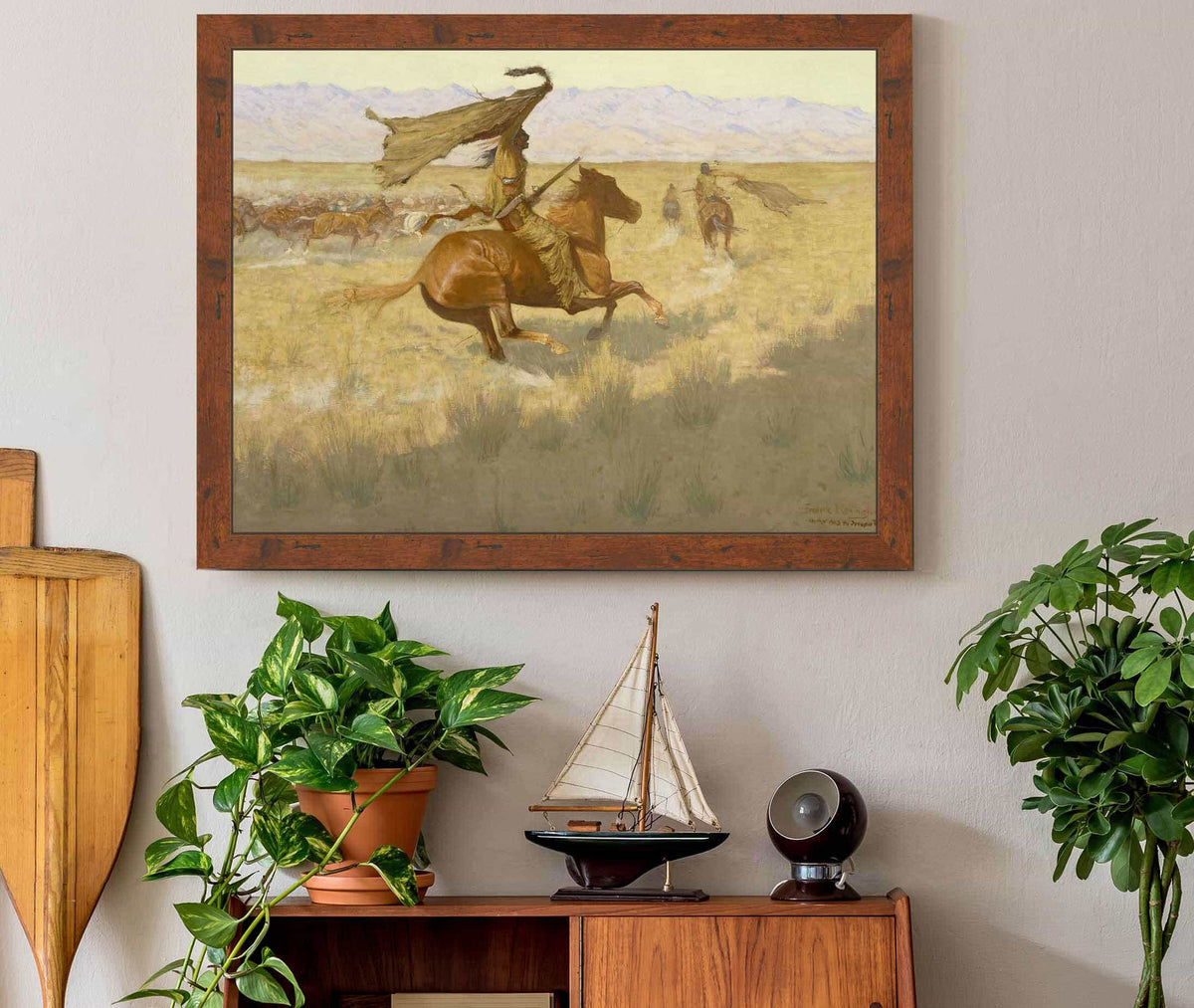 Change Of Ownership The Stampede Horse Thieves by Frederic Remington